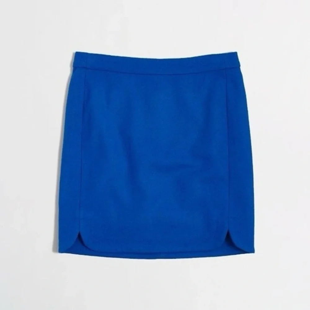 NWT J. Crew Wool Double Notched Skirt - Picture 10 of 16
